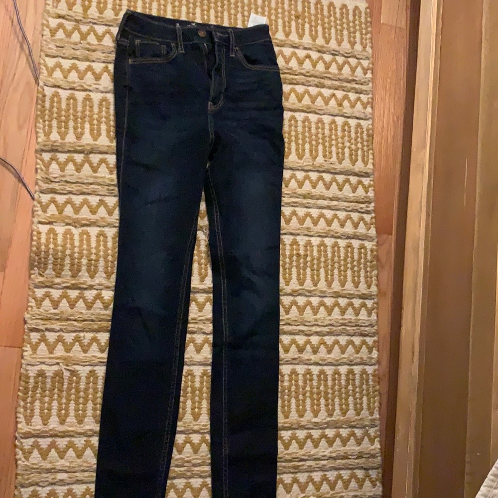 dark blue jeans